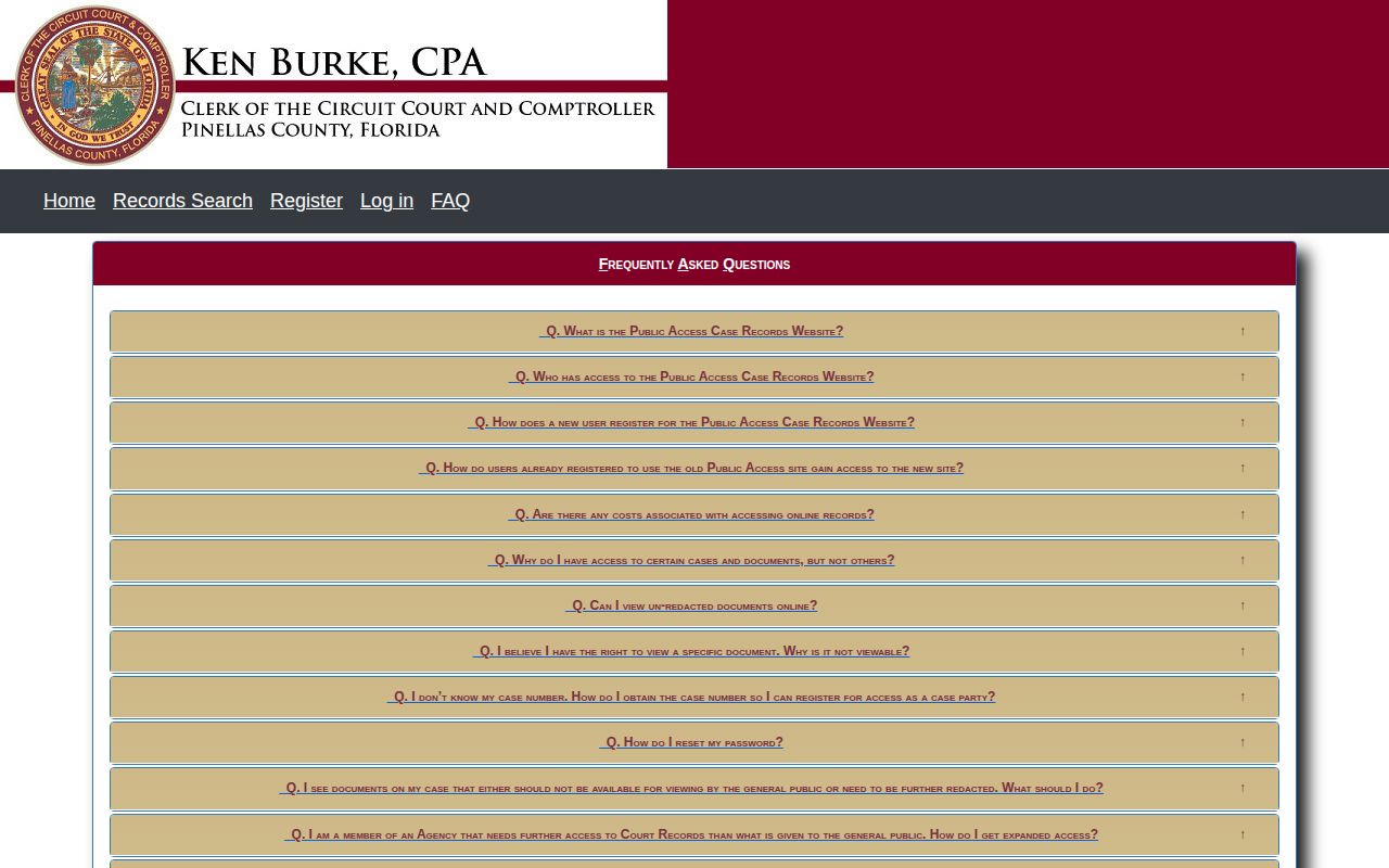 Pinellas County 72-hour release court record and older document guidance
